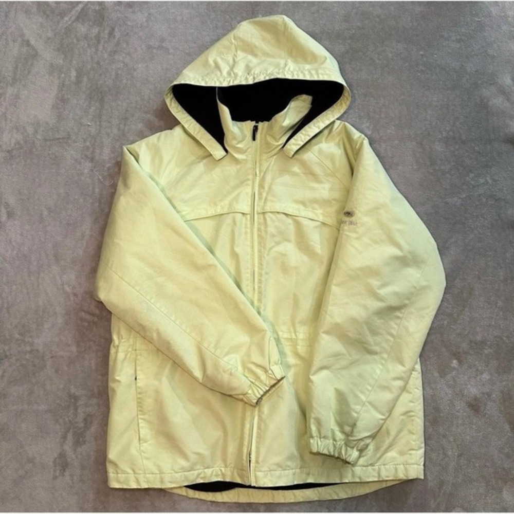 Vtg Pacific Trail Hooded Jacket XL Green Fleece Lined Windbreaker Gorpcore Y2K